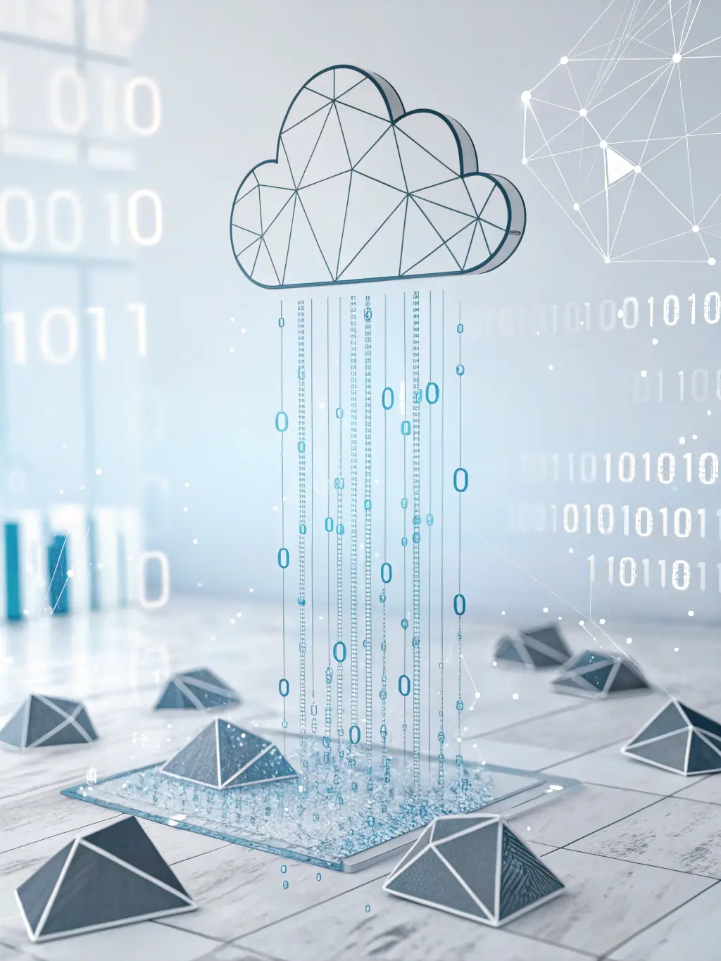 A detailed image of the CrowdSky AI platform's data ingestion pipeline, showing various data sources being processed and integrated into the system.